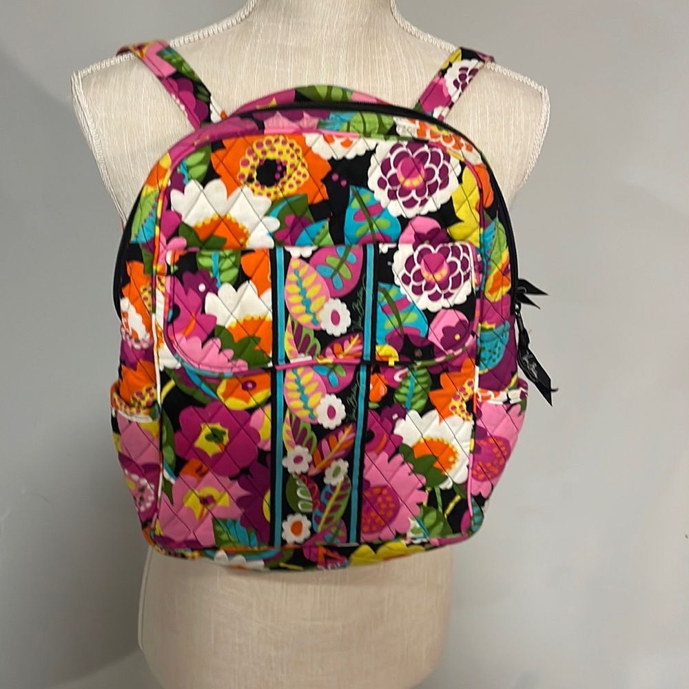 Floral Quilted Backpack